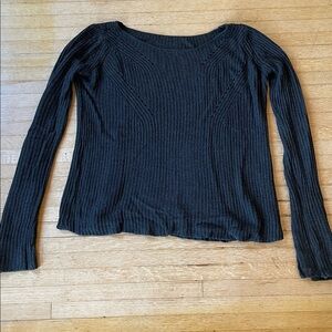 EUC Brandy Melville dark gray knit sweater
